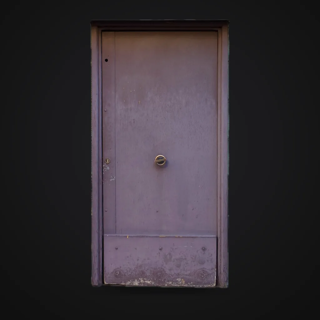 Door with round knob, reference image