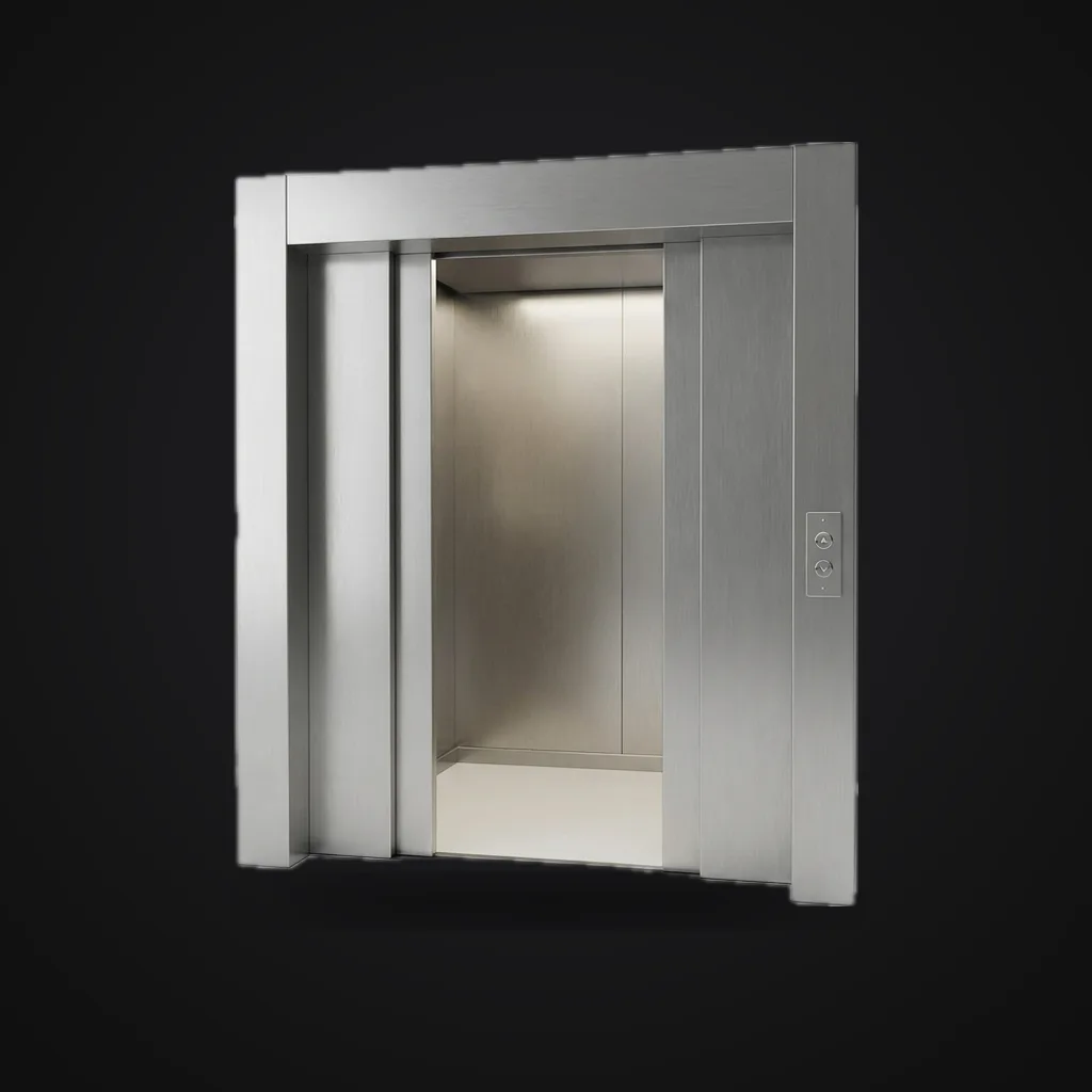 Elevator buttons and doors, reference image