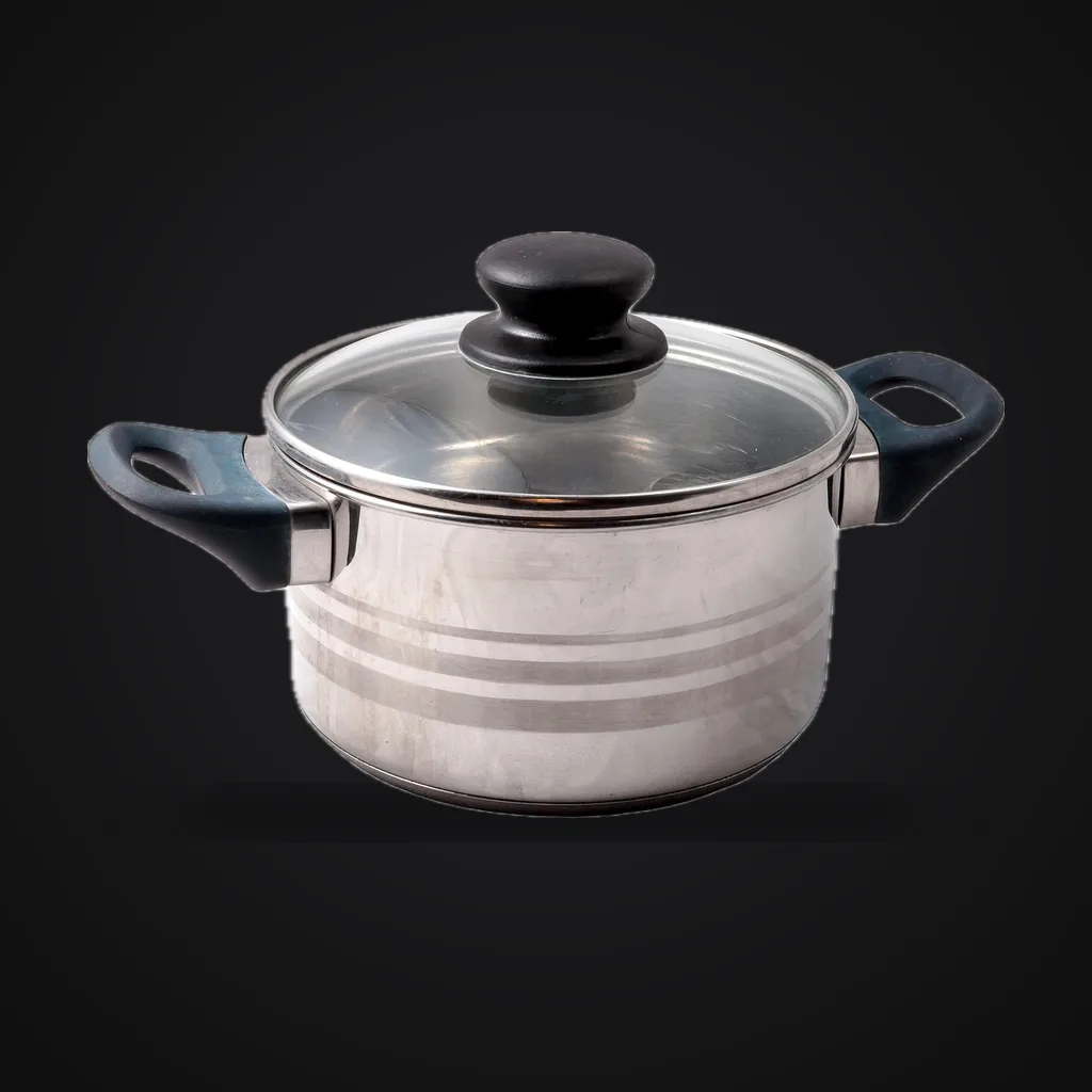 Pot and pan with lid, reference image